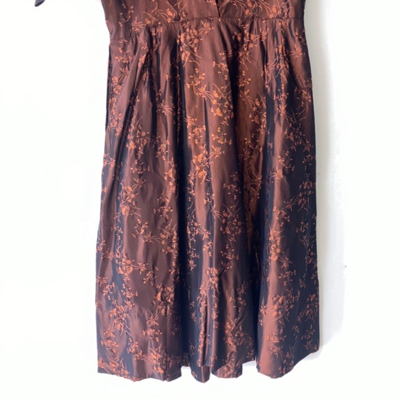 1950s Brown cocktail dress - Picture 5 of 11